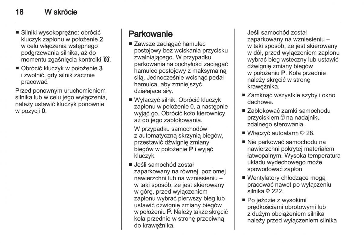 Chevrolet Cruze instrukcja obslugi / page 18