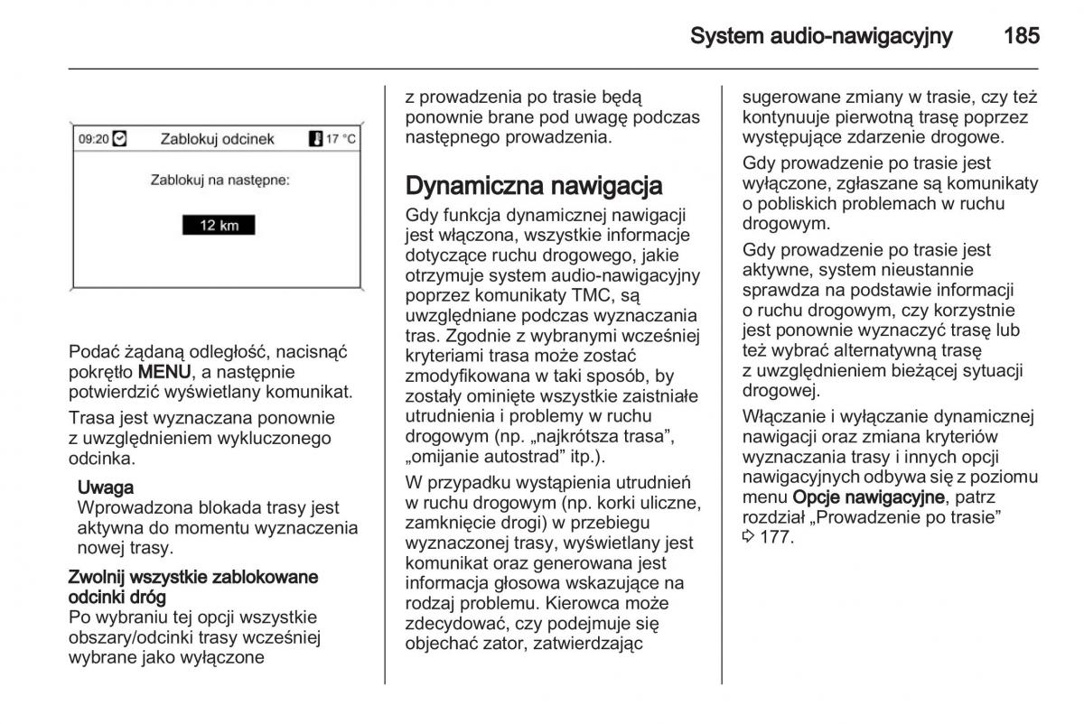 Chevrolet Cruze instrukcja obslugi / page 185