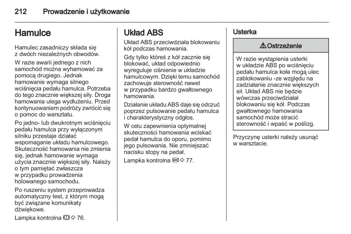 Chevrolet Cruze instrukcja obslugi / page 212