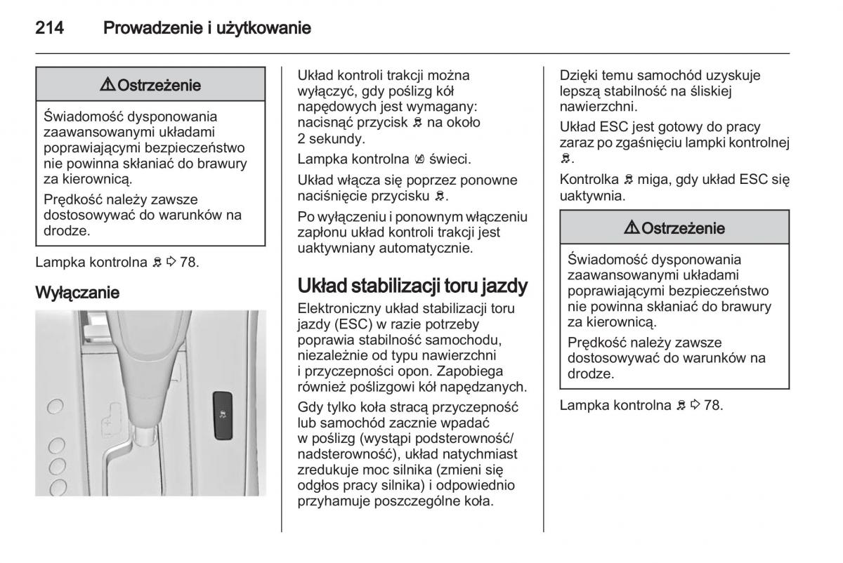 Chevrolet Cruze instrukcja obslugi / page 214