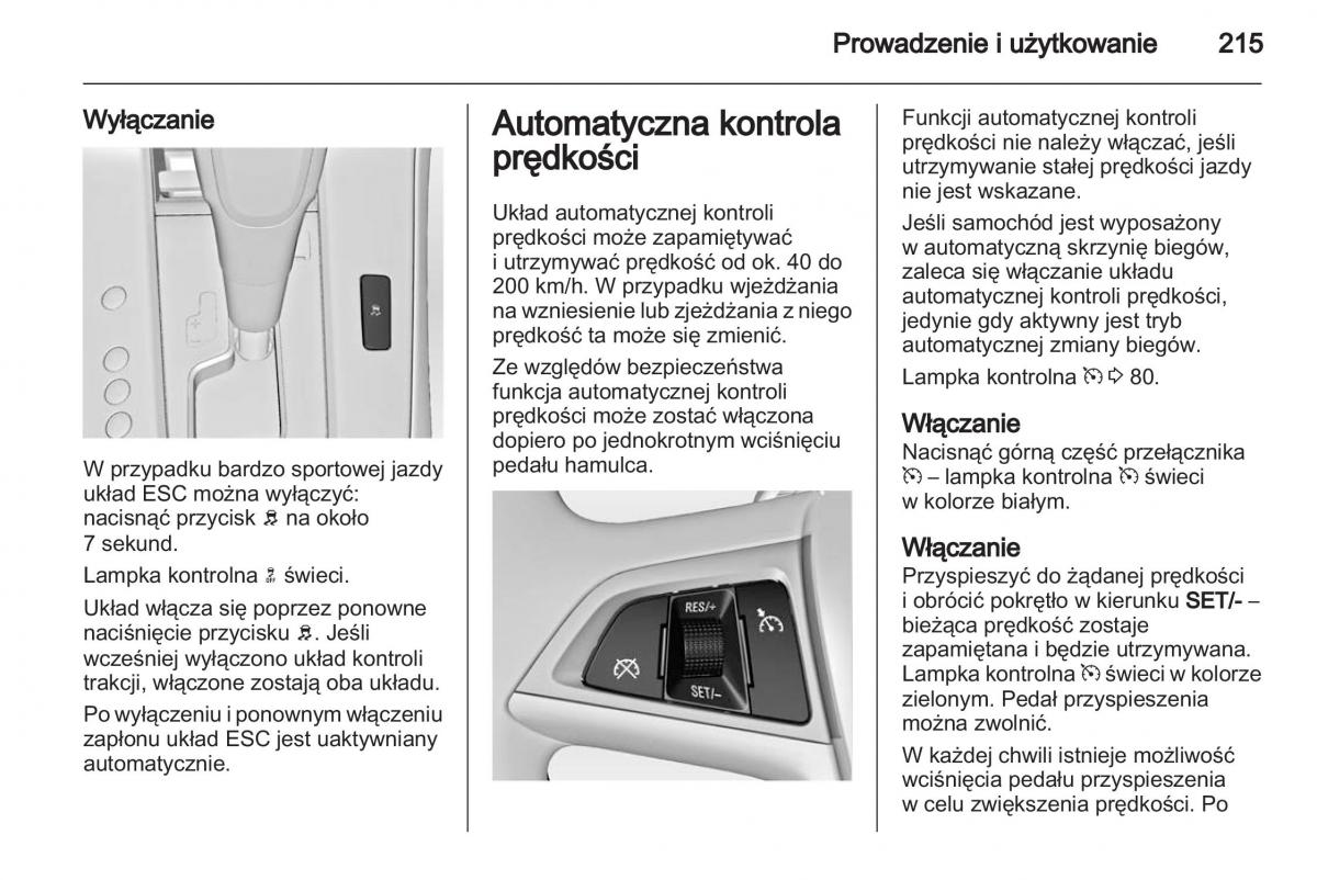 Chevrolet Cruze instrukcja obslugi / page 215