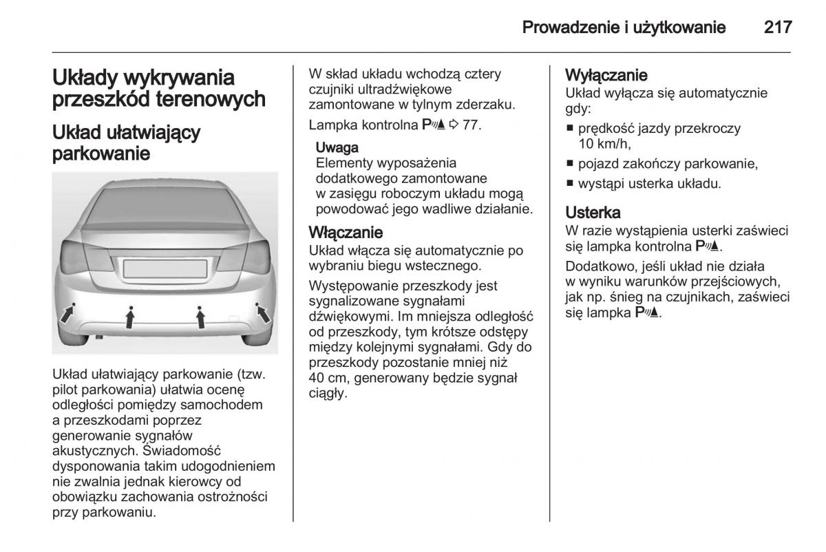 Chevrolet Cruze instrukcja obslugi / page 217