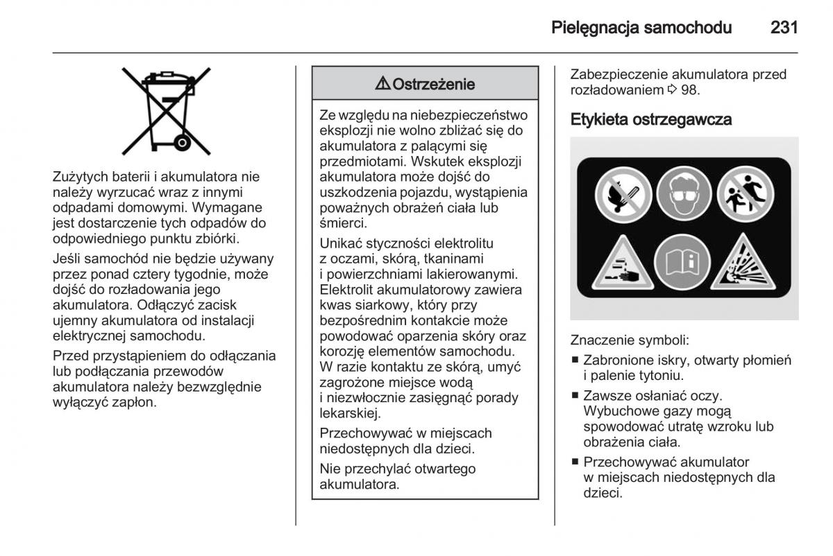 Chevrolet Cruze instrukcja obslugi / page 231