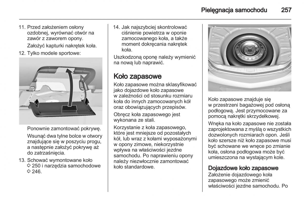 Chevrolet Cruze instrukcja obslugi / page 257