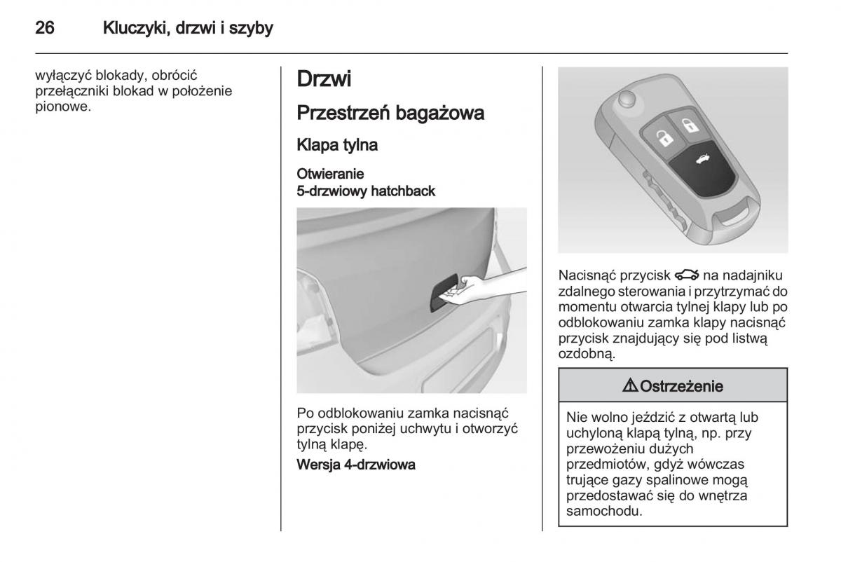 Chevrolet Cruze instrukcja obslugi / page 26