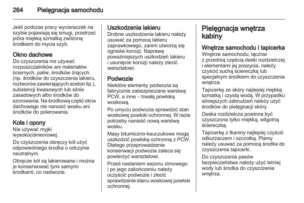 Chevrolet Cruze instrukcja obslugi / page 264