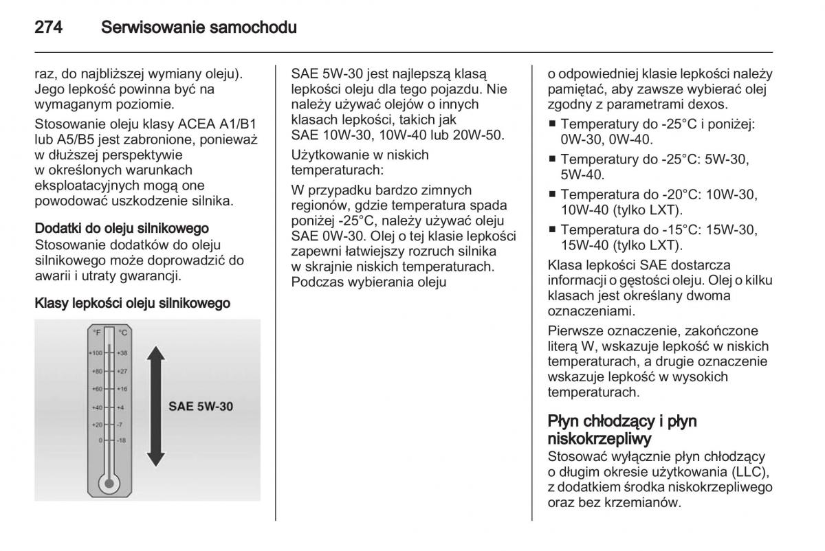 Chevrolet Cruze instrukcja obslugi / page 274