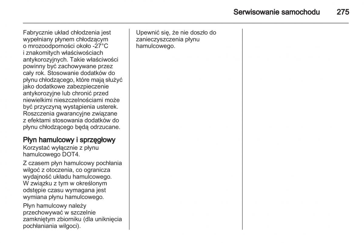 Chevrolet Cruze instrukcja obslugi / page 275