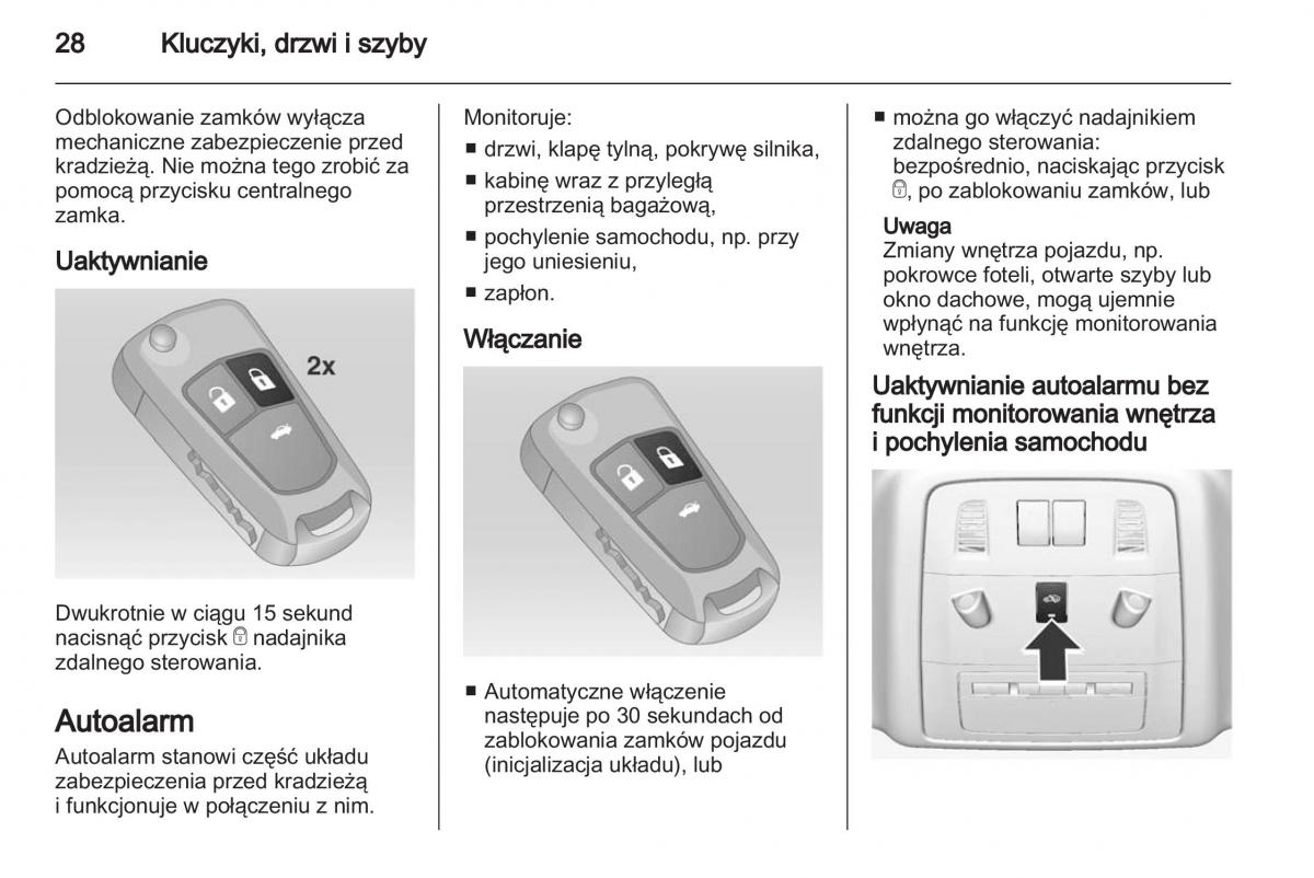 Chevrolet Cruze instrukcja obslugi / page 28