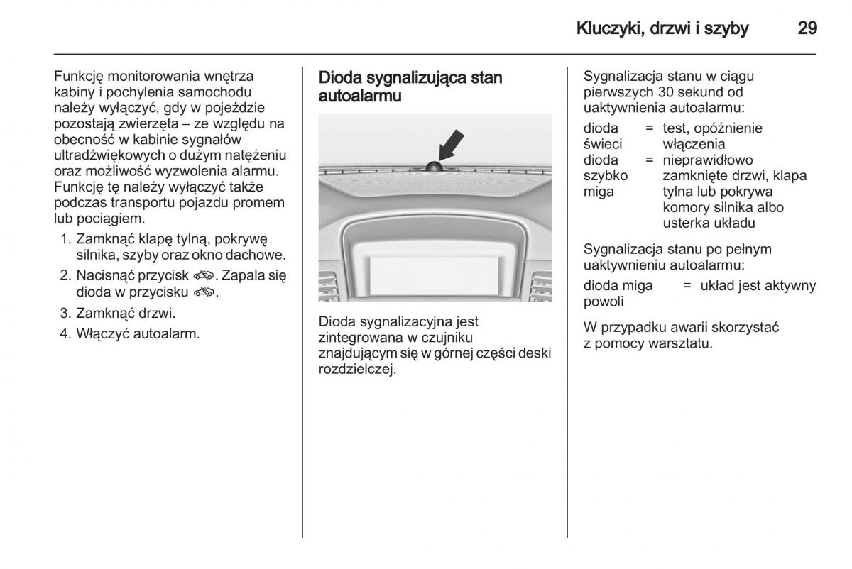 Chevrolet Cruze instrukcja obslugi / page 29