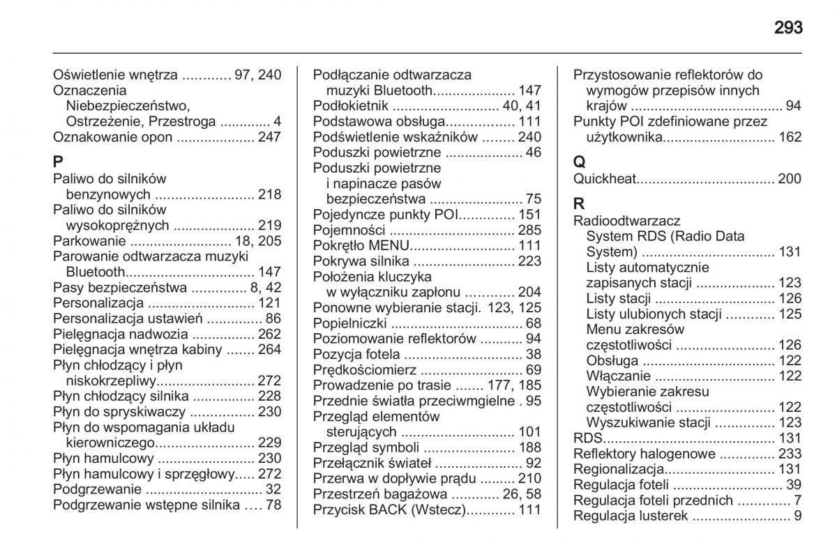 Chevrolet Cruze instrukcja obslugi / page 293