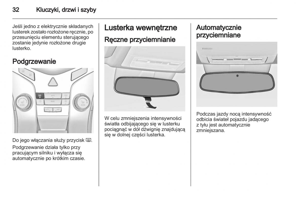 Chevrolet Cruze instrukcja obslugi / page 32