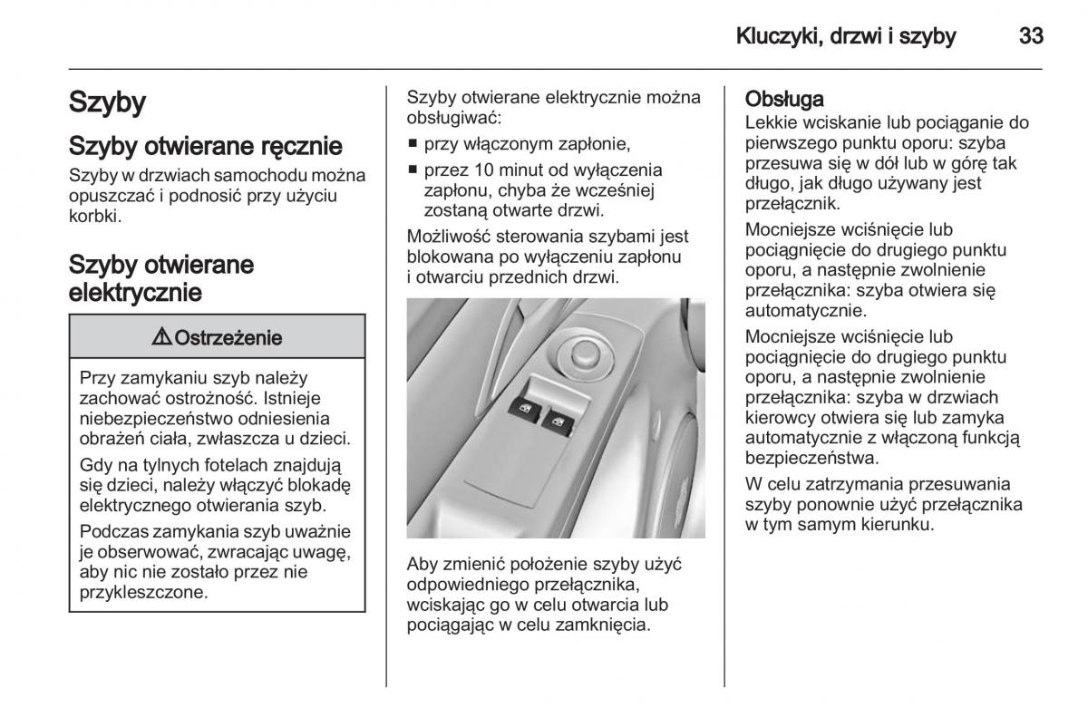 Chevrolet Cruze instrukcja obslugi / page 33