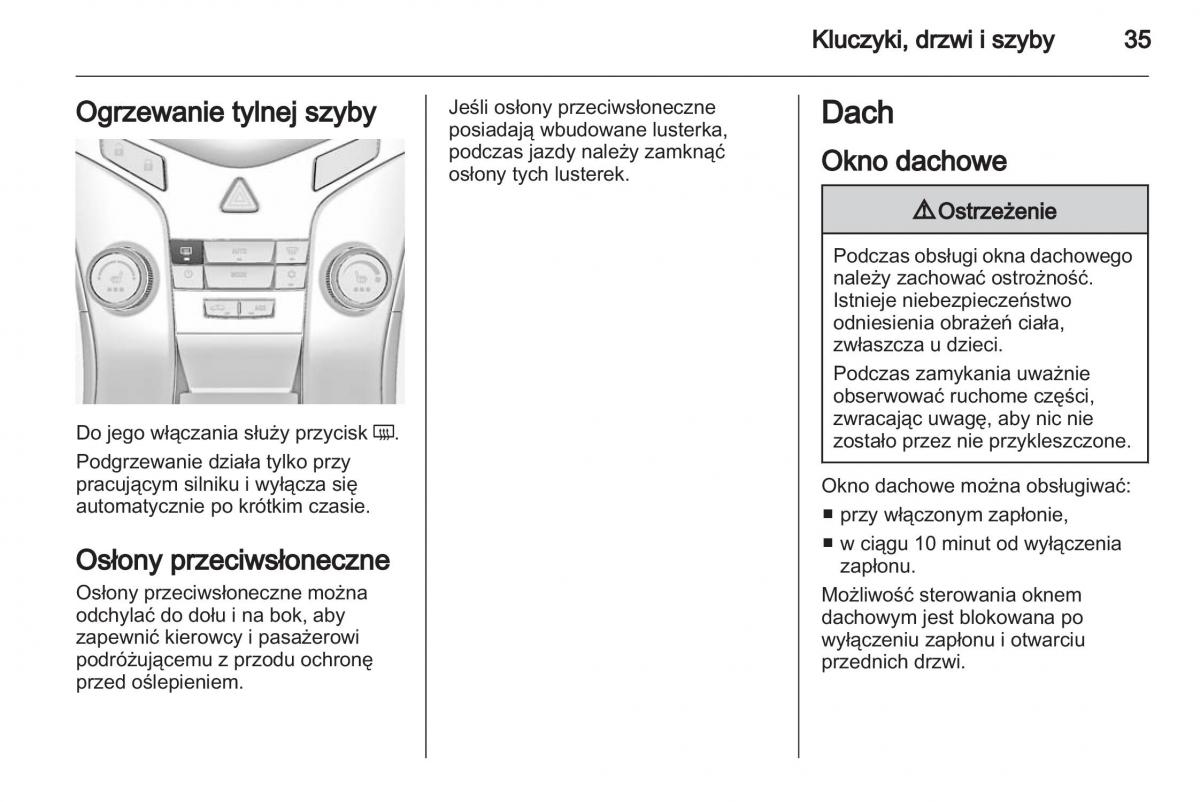 Chevrolet Cruze instrukcja obslugi / page 35