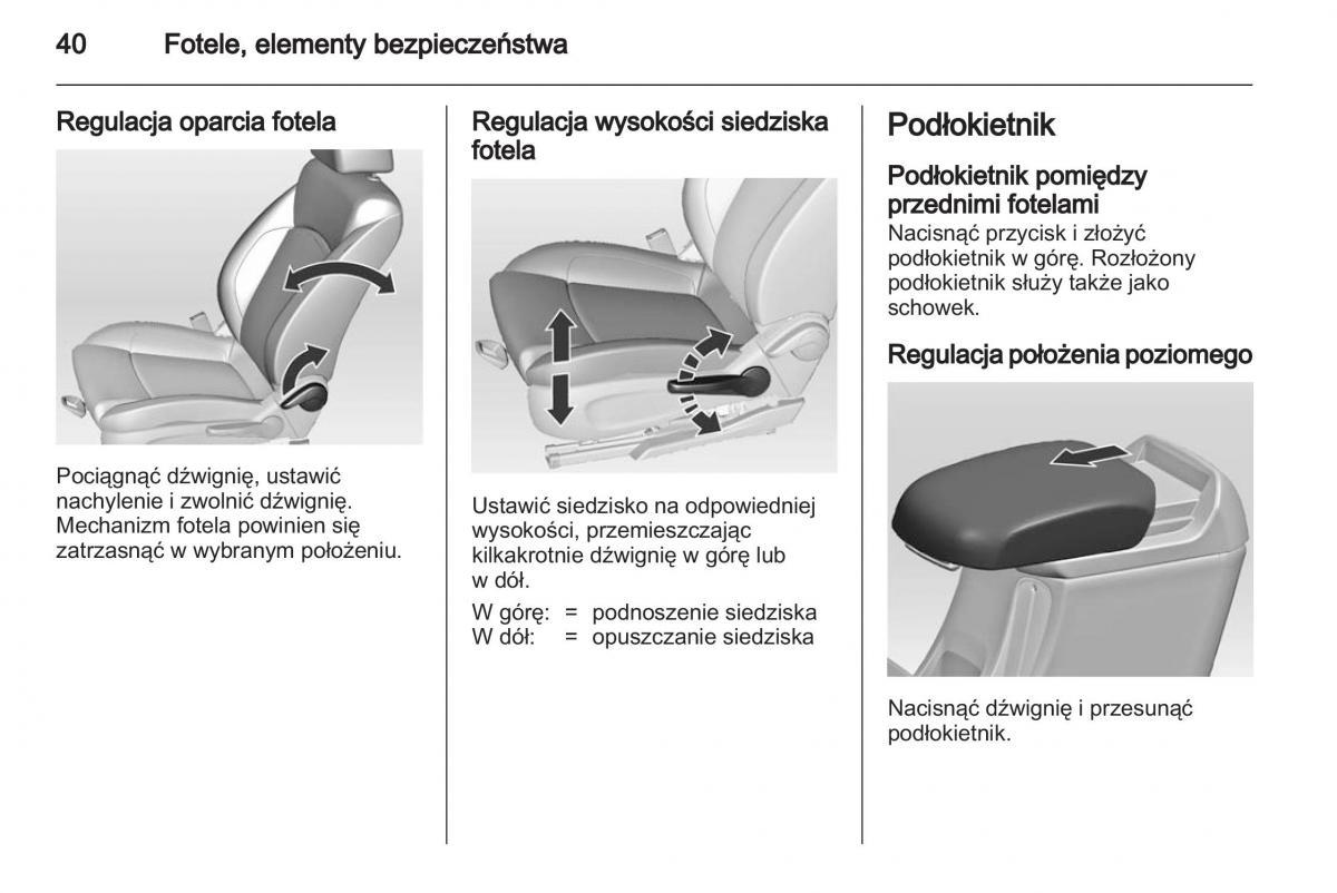 Chevrolet Cruze instrukcja obslugi / page 40