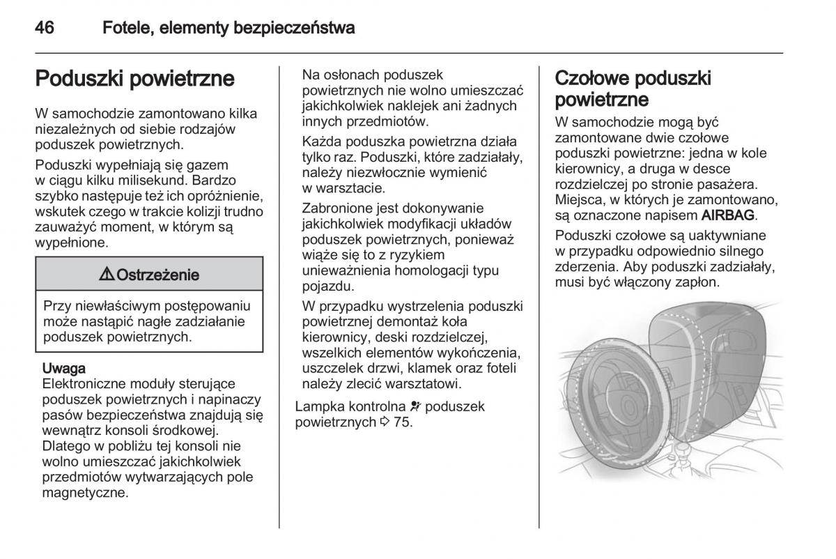 Chevrolet Cruze instrukcja obslugi / page 46