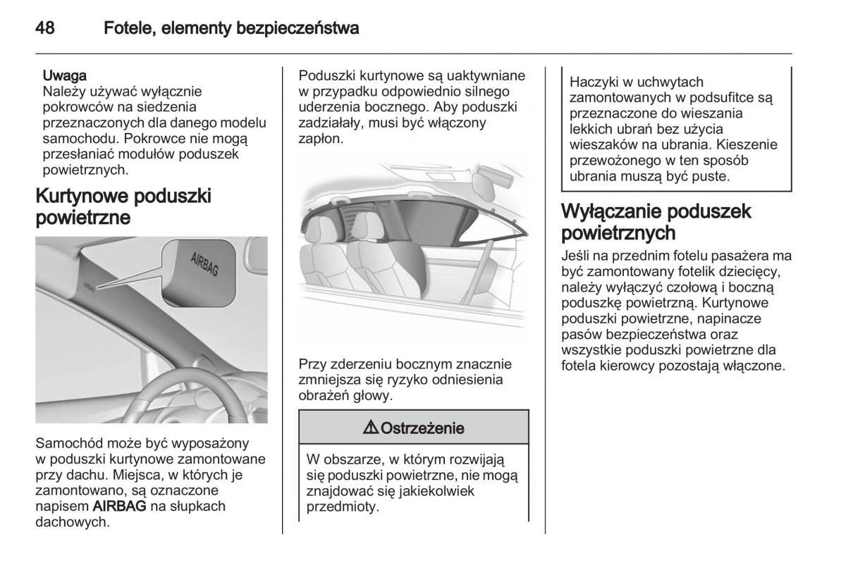 Chevrolet Cruze instrukcja obslugi / page 48