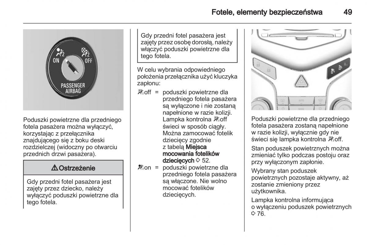 Chevrolet Cruze instrukcja obslugi / page 49