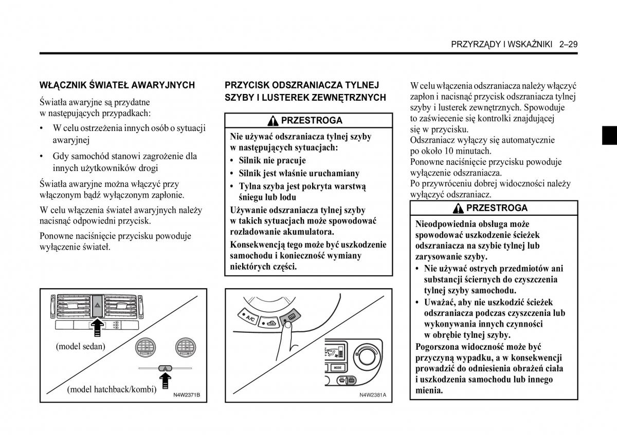 Chevrolet Lacetti instrukcja obslugi / page 63