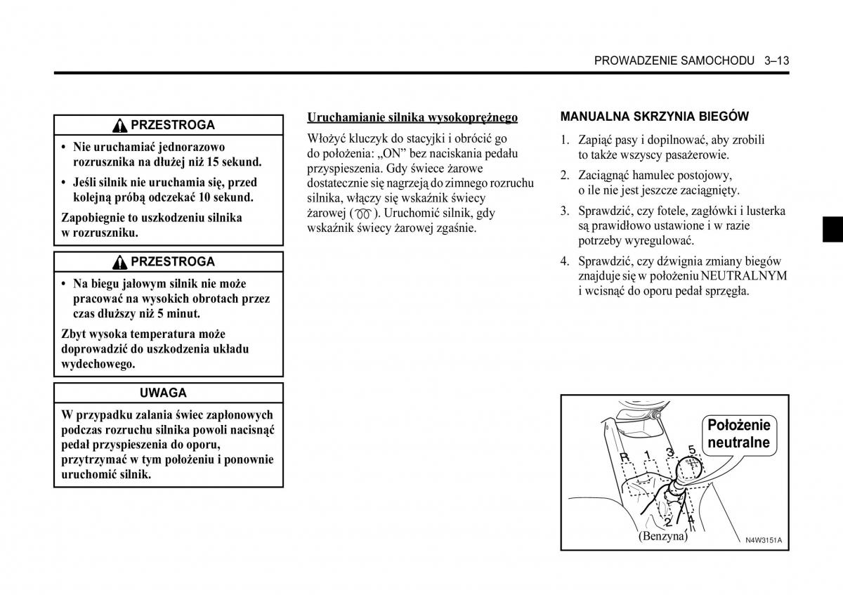 Chevrolet Lacetti instrukcja obslugi / page 109