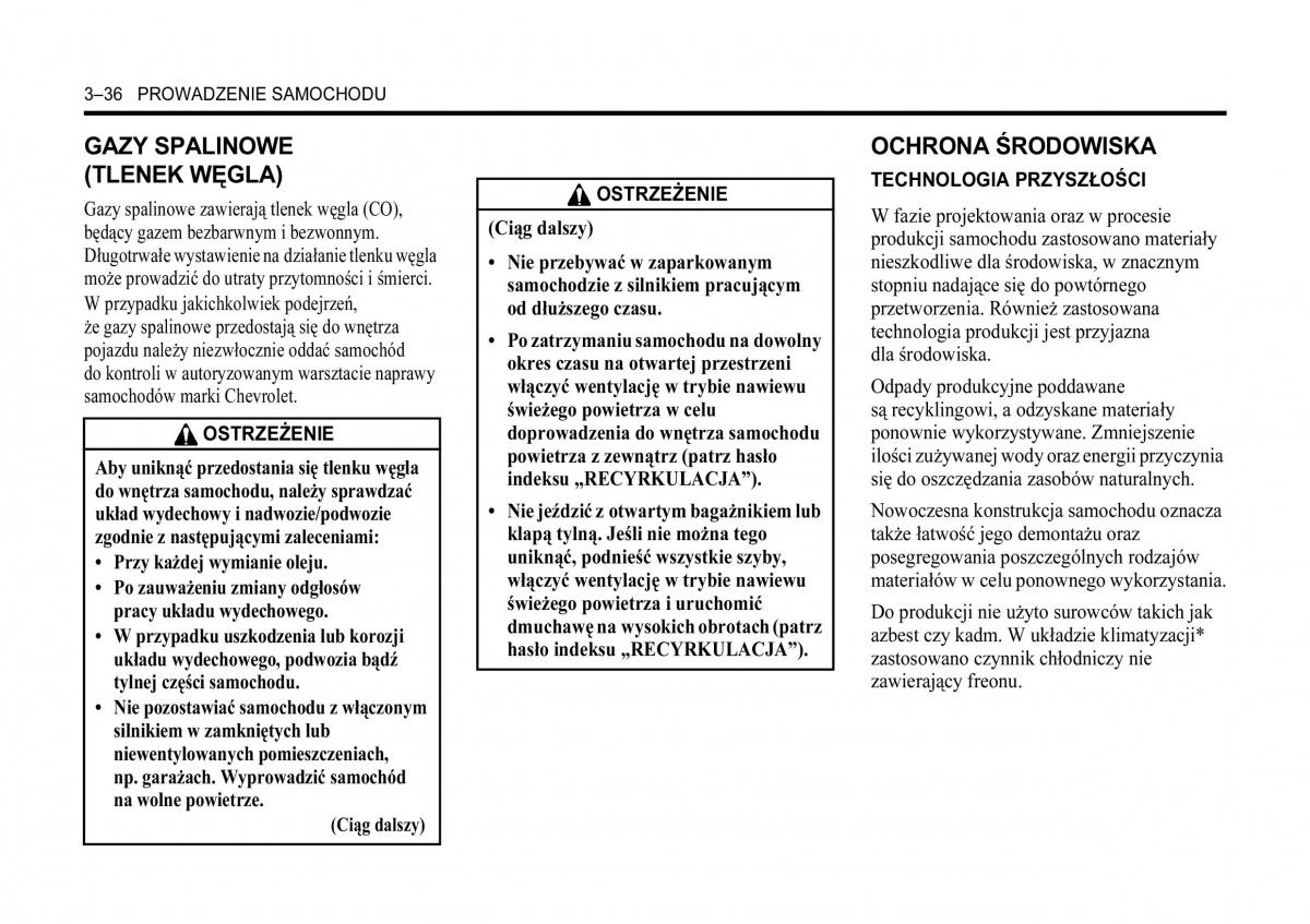 Chevrolet Lacetti instrukcja obslugi / page 132