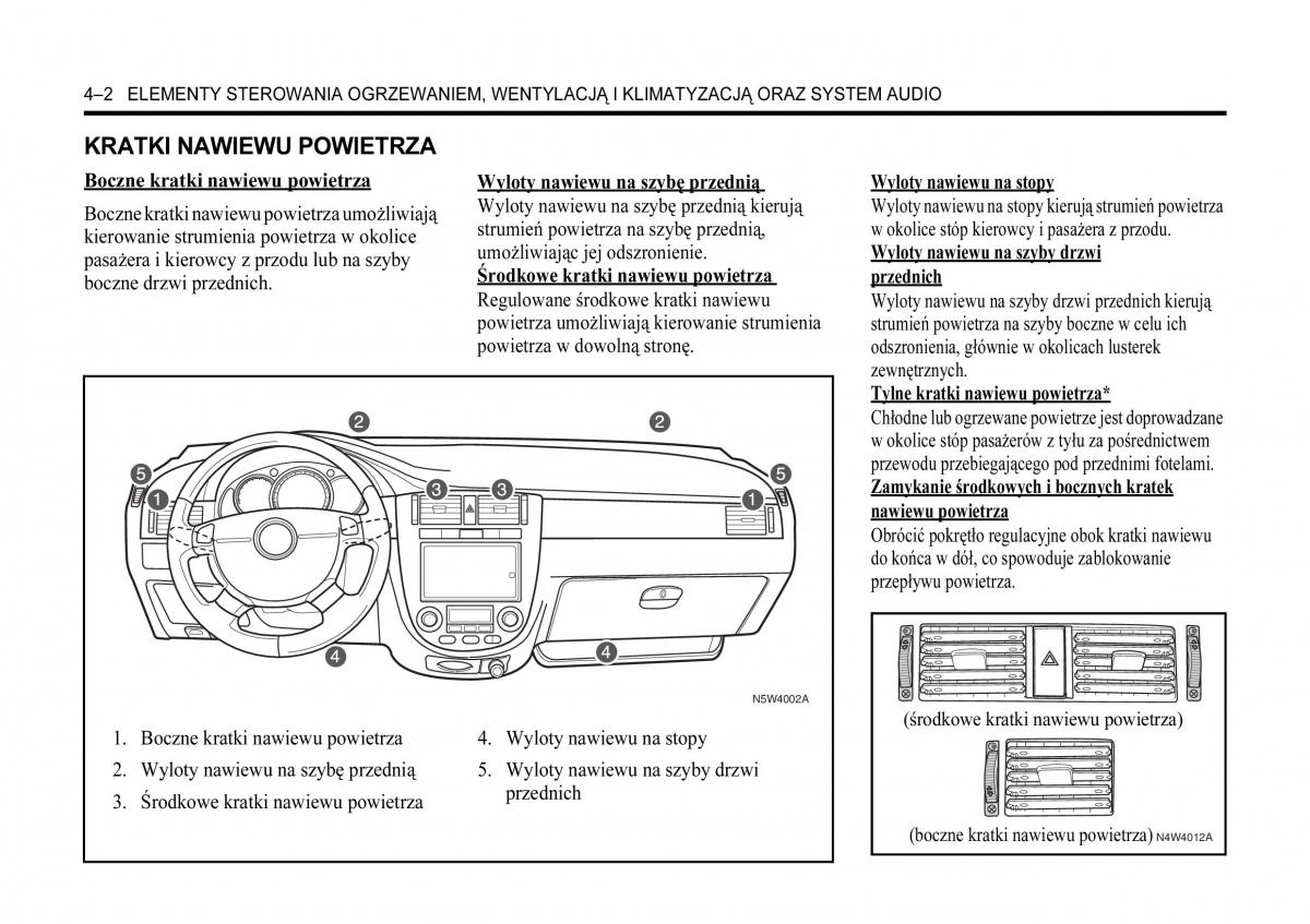 Chevrolet Lacetti instrukcja obslugi / page 136