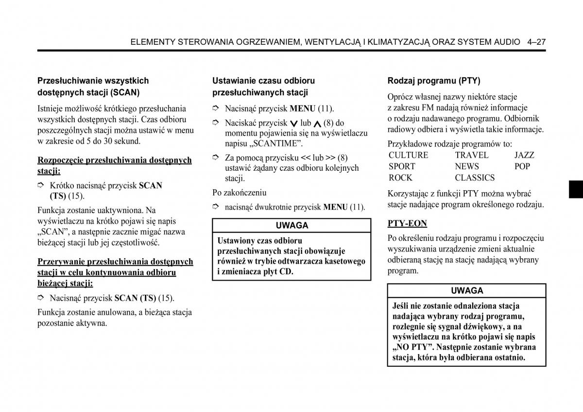 Chevrolet Lacetti instrukcja obslugi / page 161