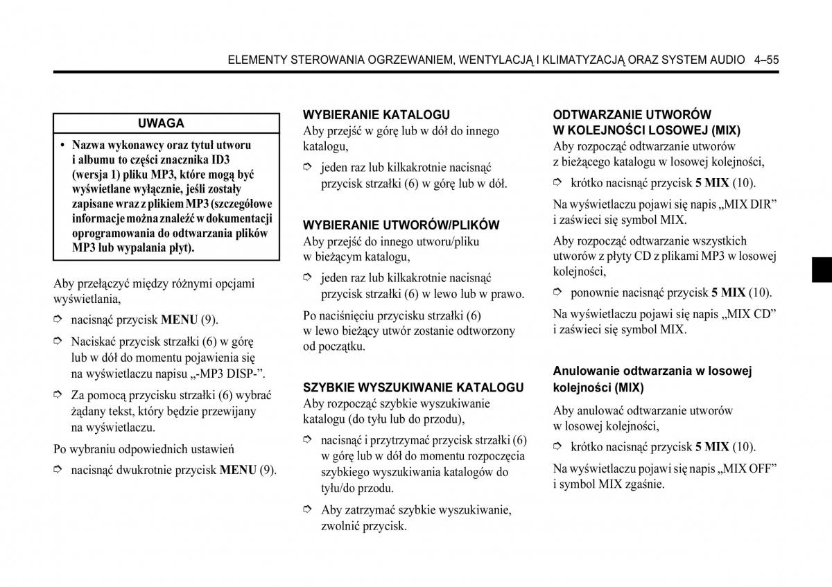 Chevrolet Lacetti instrukcja obslugi / page 189