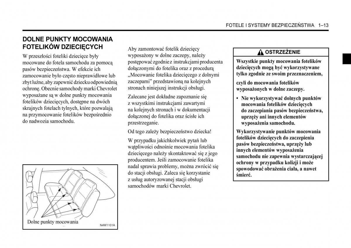 Chevrolet Lacetti instrukcja obslugi / page 19