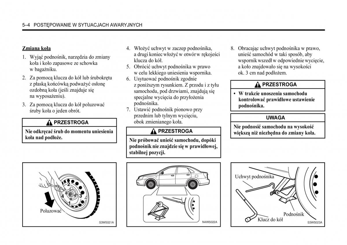 Chevrolet Lacetti instrukcja obslugi / page 200