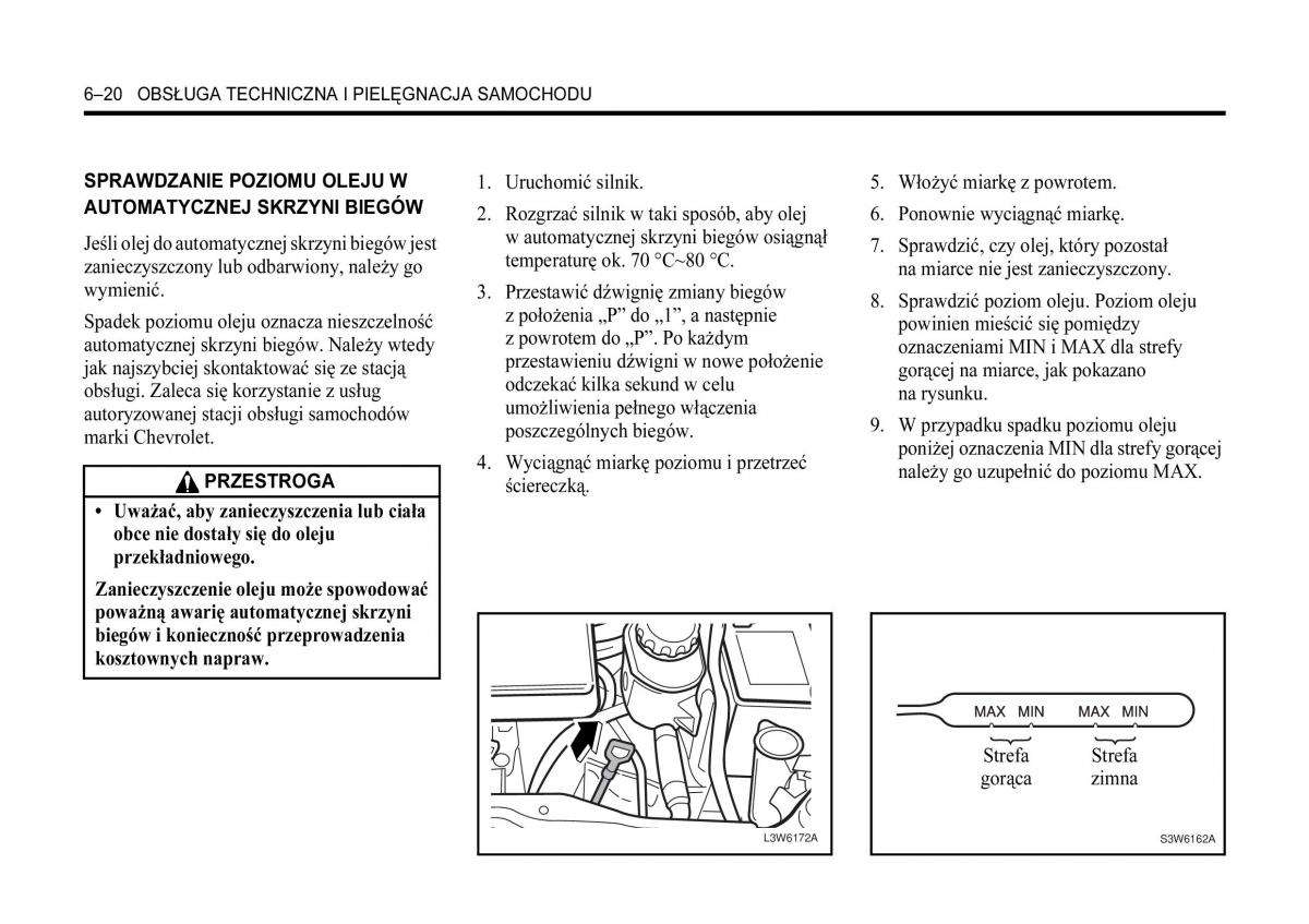 Chevrolet Lacetti instrukcja obslugi / page 230