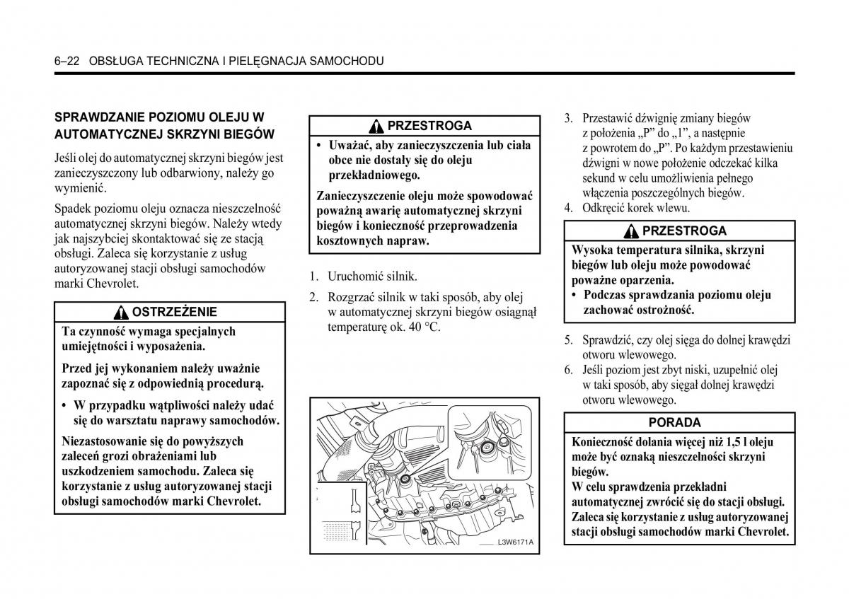 Chevrolet Lacetti instrukcja obslugi / page 232