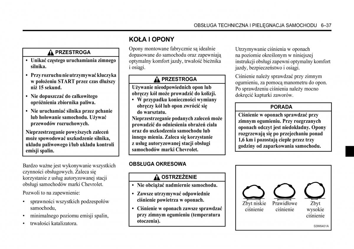 Chevrolet Lacetti instrukcja obslugi / page 247