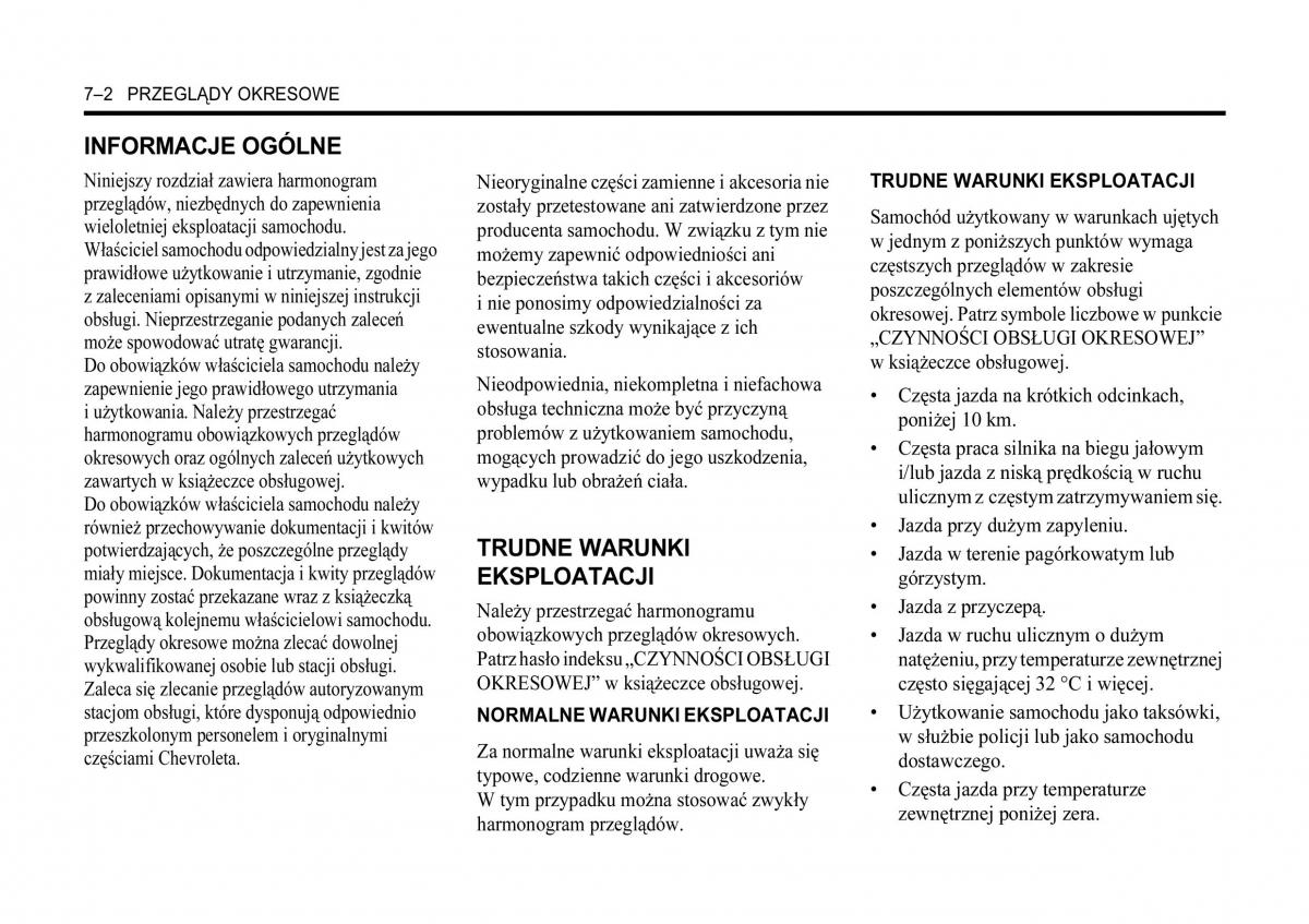 Chevrolet Lacetti instrukcja obslugi / page 272