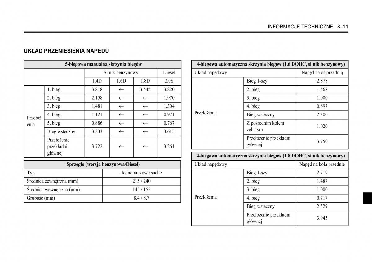 Chevrolet Lacetti instrukcja obslugi / page 283