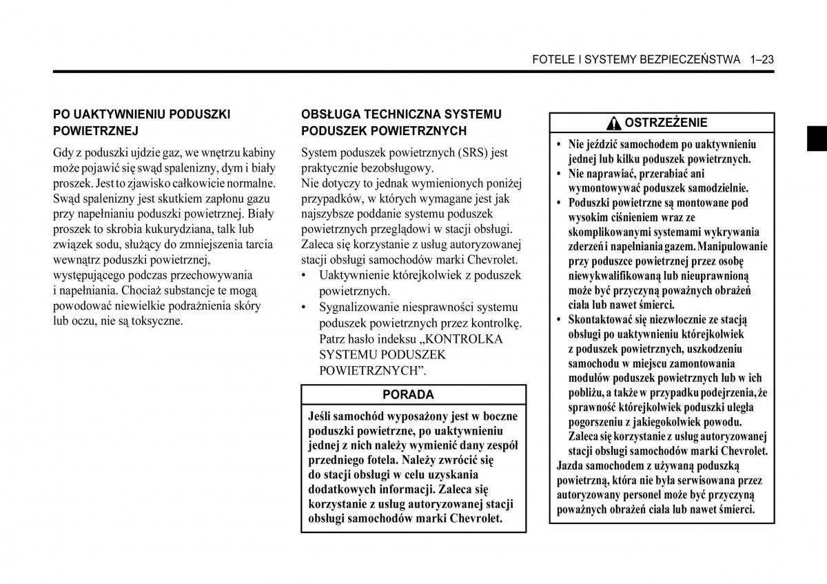 Chevrolet Lacetti instrukcja obslugi / page 29