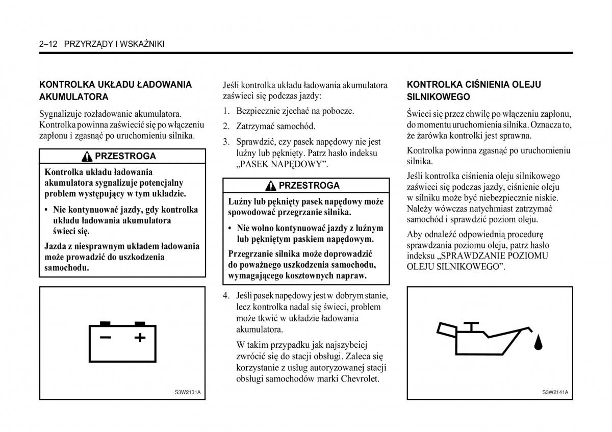 Chevrolet Lacetti instrukcja obslugi / page 46