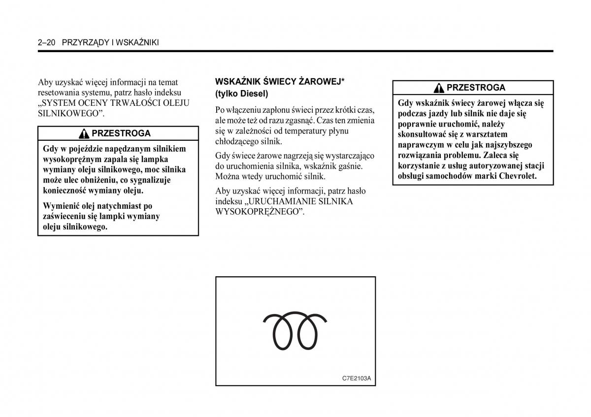 Chevrolet Lacetti instrukcja obslugi / page 54