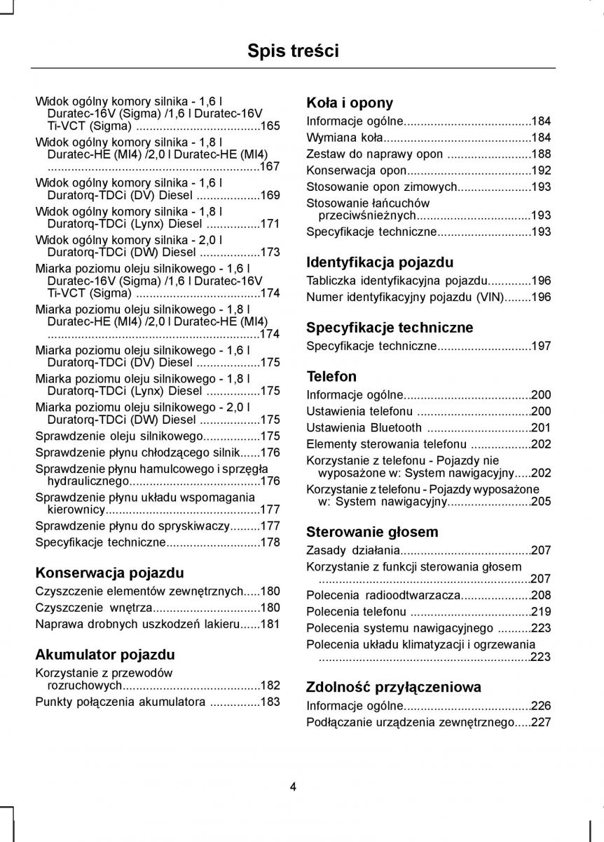 Ford C Max I 1 instrukcja obslugi / page 6