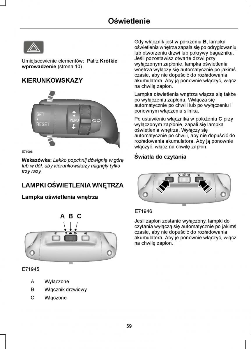 Ford C Max I 1 instrukcja obslugi / page 61