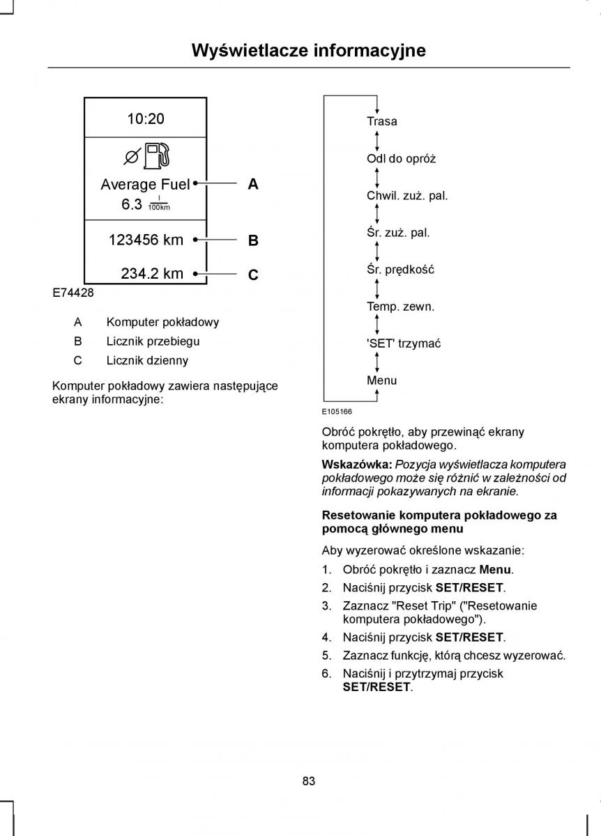 Ford C Max I 1 instrukcja obslugi / page 85