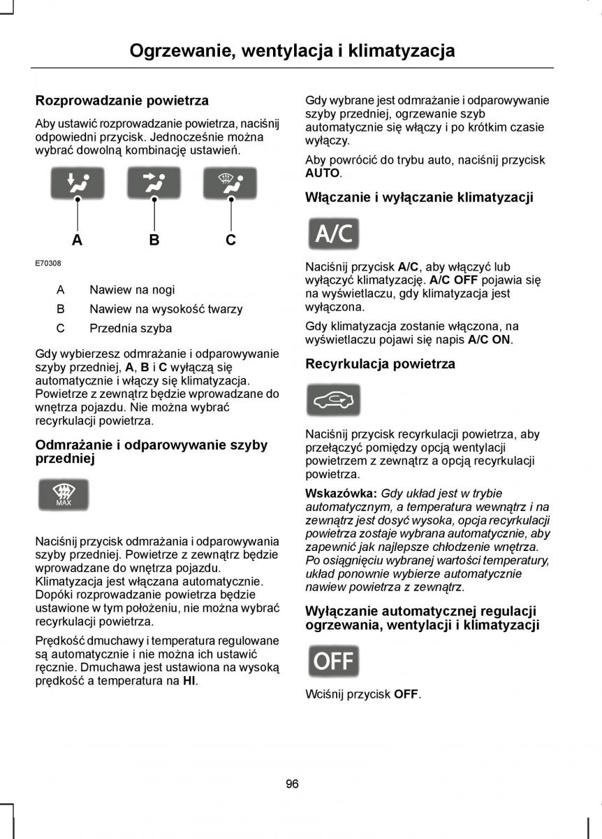 Ford C Max I 1 instrukcja obslugi / page 98