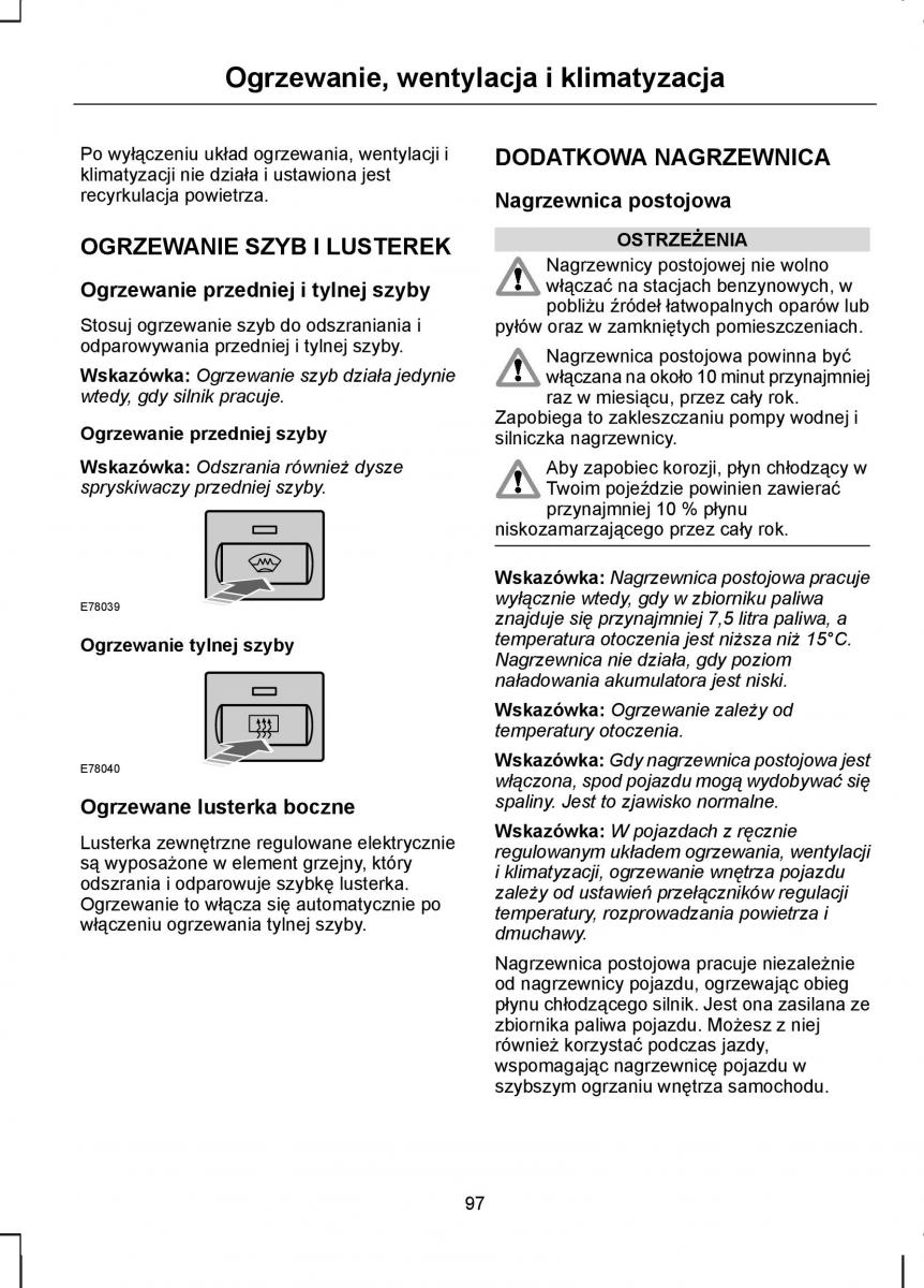 Ford C Max I 1 instrukcja obslugi / page 99