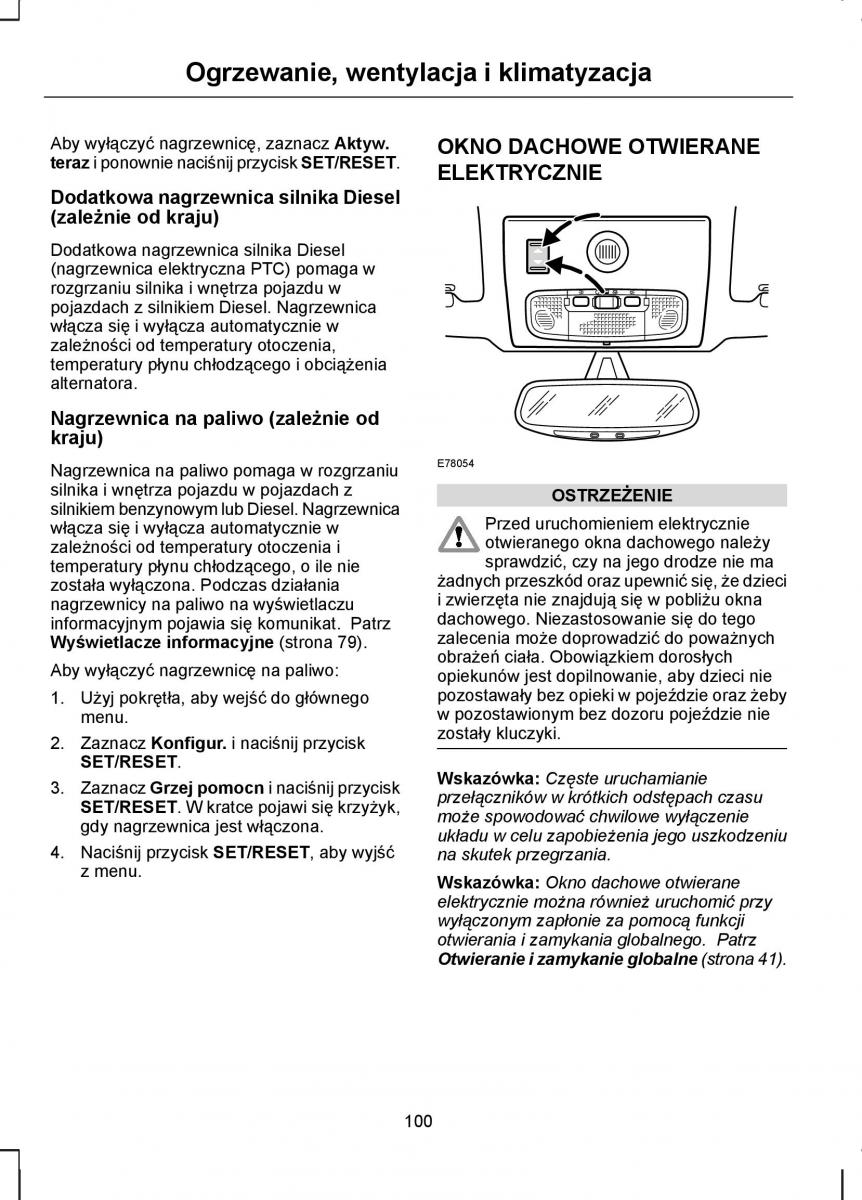 Ford C Max I 1 instrukcja obslugi / page 102