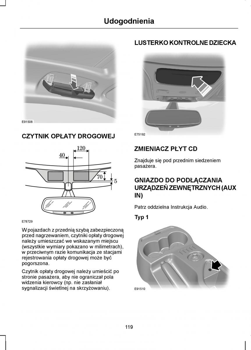 Ford C Max I 1 instrukcja obslugi / page 121