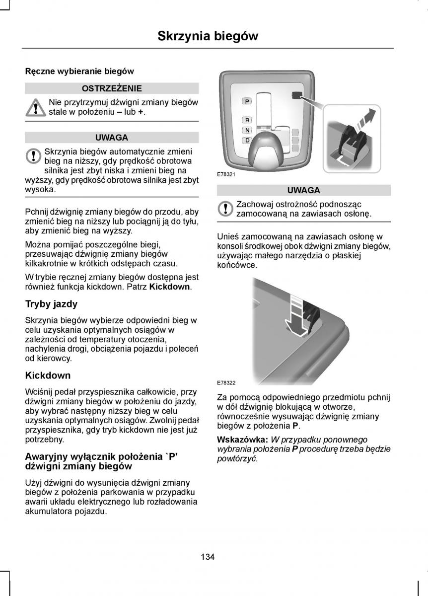 Ford C Max I 1 instrukcja obslugi / page 136