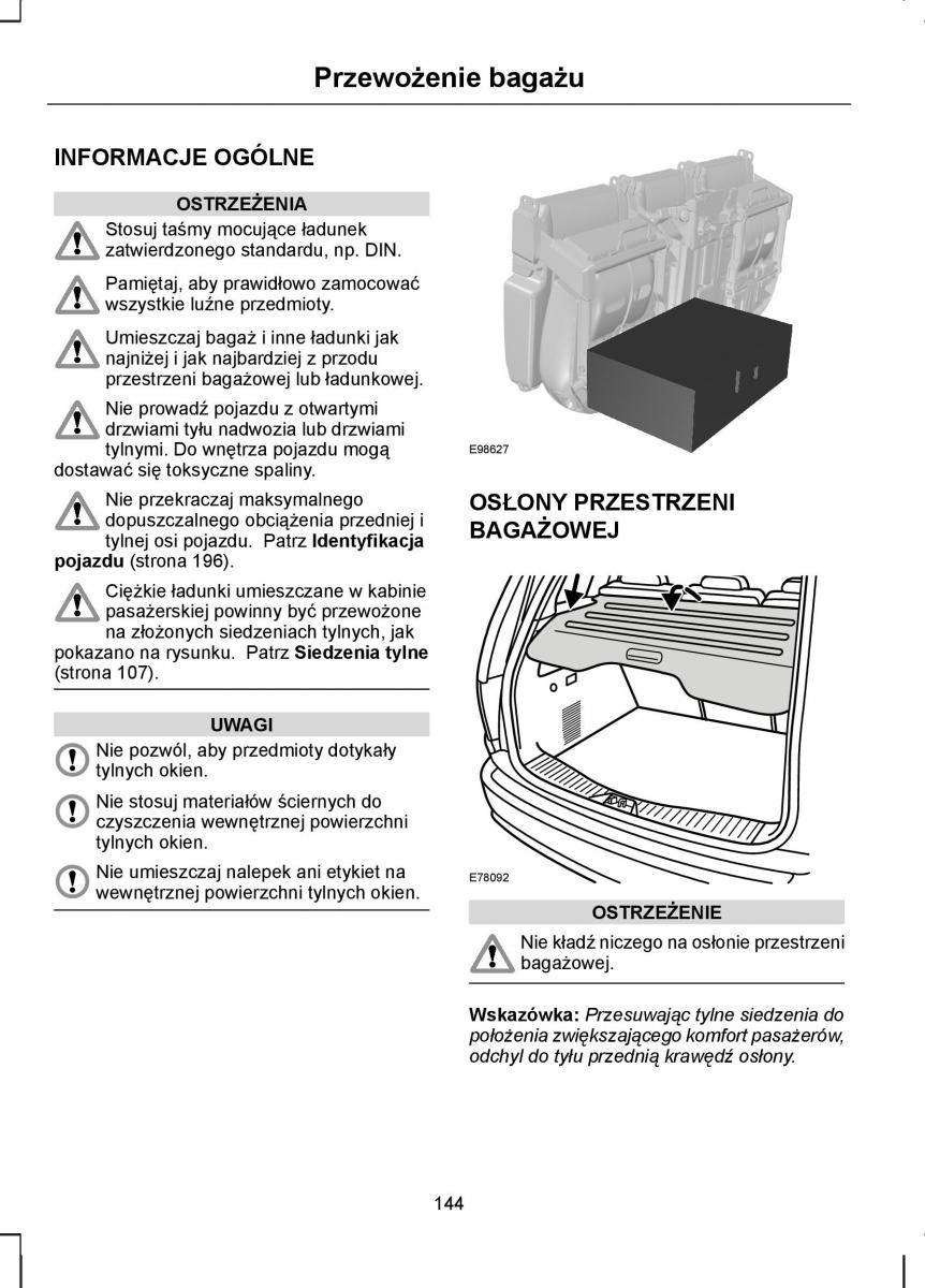 Ford C Max I 1 instrukcja obslugi / page 146