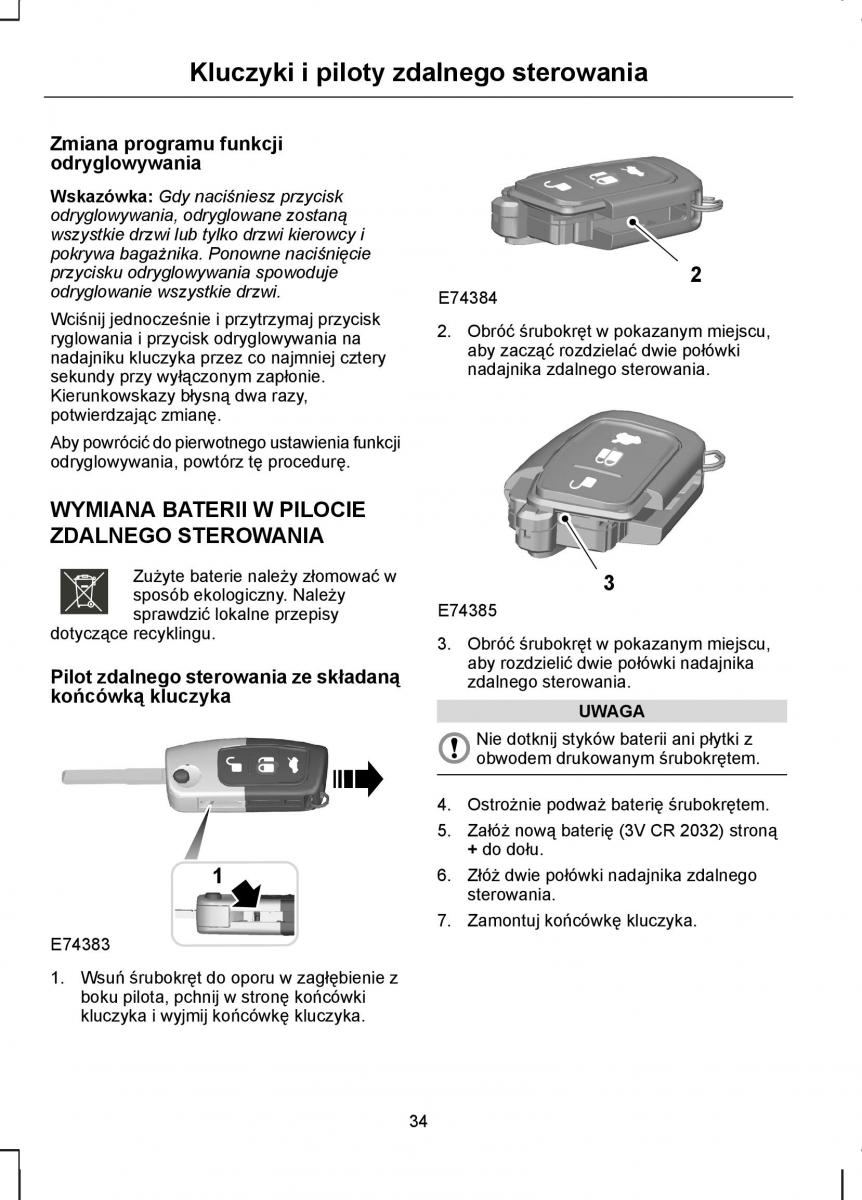 Ford C Max I 1 instrukcja obslugi / page 36