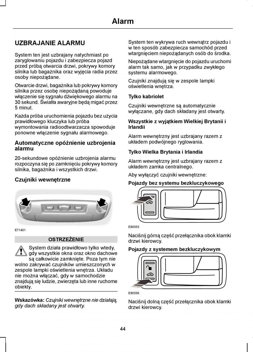 Ford C Max I 1 instrukcja obslugi / page 46