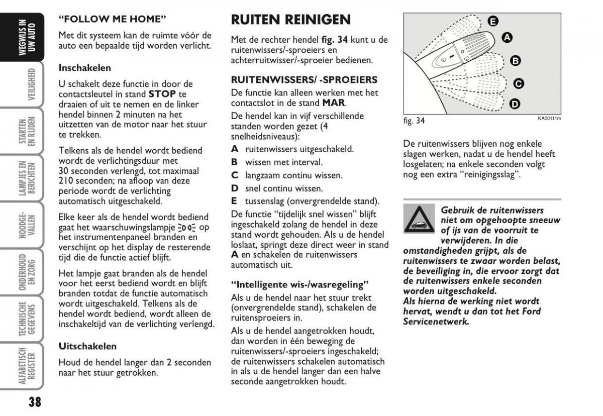 Ford Ka II 2 handleiding / page 57